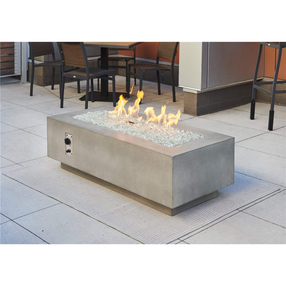 Outdoor GreatRoom Cove 54-Inch Linear Fire Pit Table in White - CV-54WT - image 2