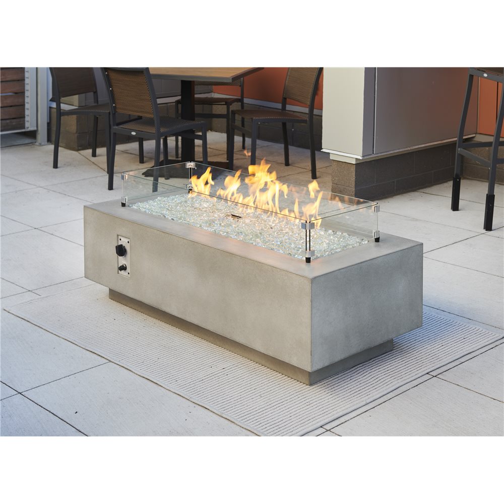 Outdoor GreatRoom Cove 54-Inch Linear Fire Pit Table in White - CV-54WT - image 4