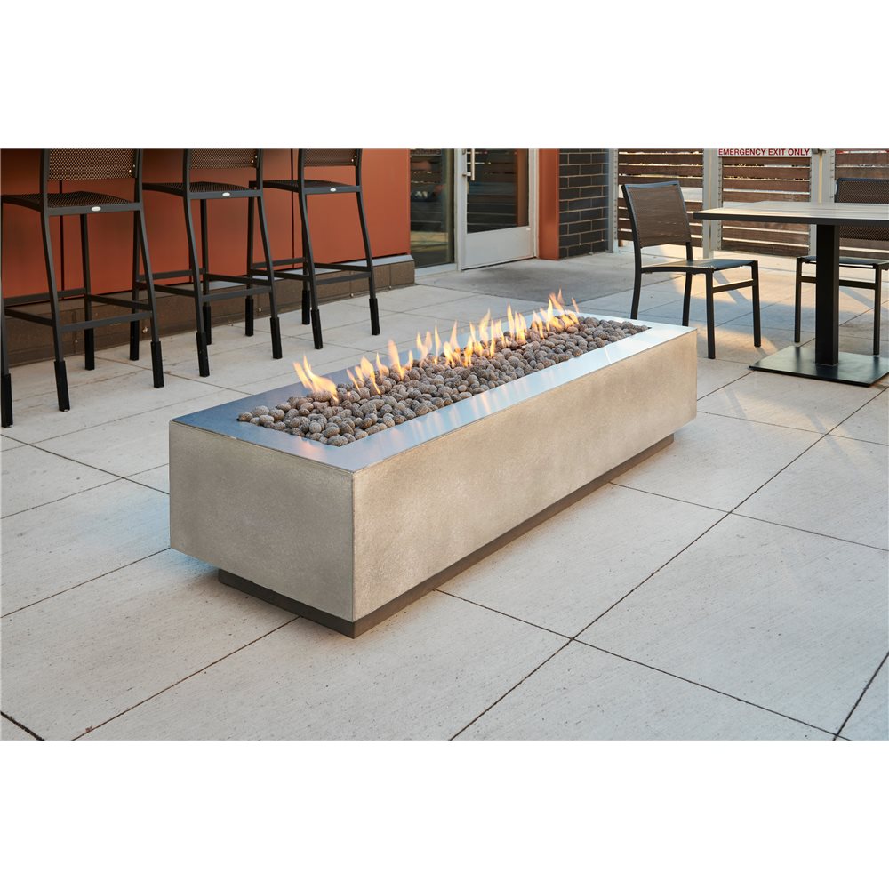 Outdoor GreatRoom Cove 72-Inch Linear Fire Pit Table in Midnight Mist - CV-72MM - image 3