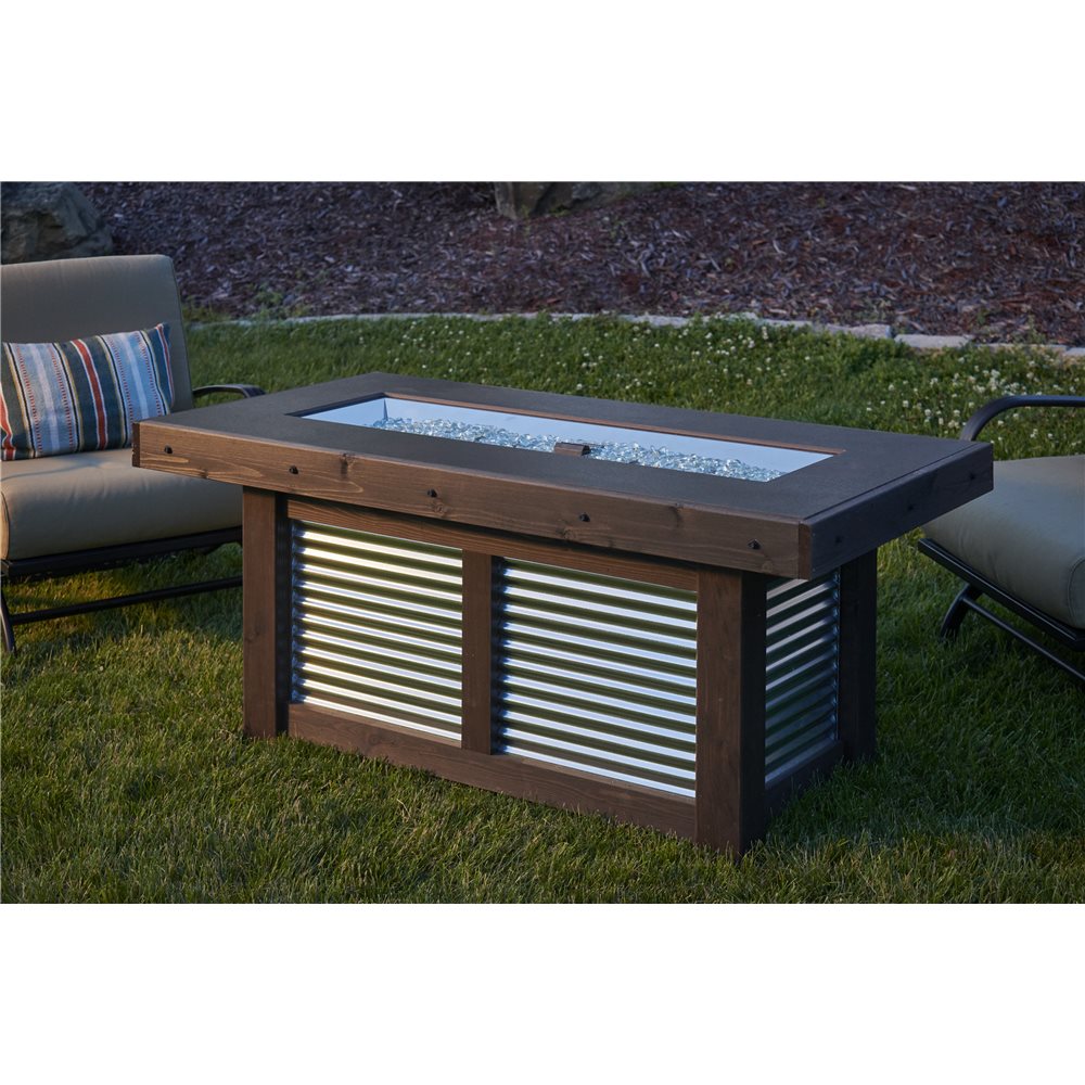 Outdoor GreatRoom Denali Brew Linear Gas Fire Pit Table - DENBR-1242 - image 2