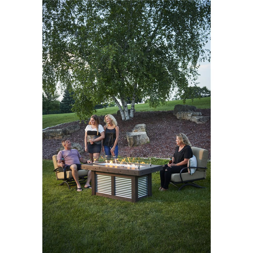 Outdoor GreatRoom Denali Brew Linear Gas Fire Pit Table - DENBR-1242 - image 3
