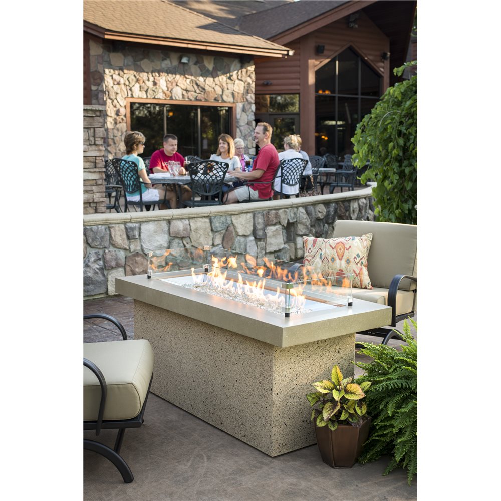 Outdoor GreatRoom Key Largo Stainless Steel Linear Fire Pit Table - KL-1242-SS - image 2