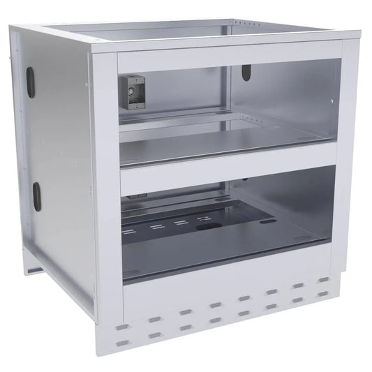 Sunstone 34″ Double Warming Drawer Cabinet – SAC34DWC - Angled View