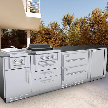 Sunstone 34″ Double Warming Drawer Cabinet – SAC34DWC - Full Grill