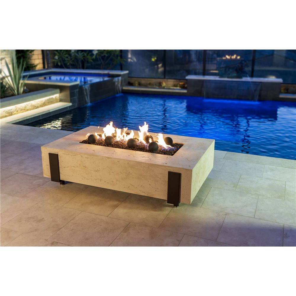 American Fyre Designs Iron Saddle Propane Fire Table in Black Lava - 580-BA-11-M7PC - image 2