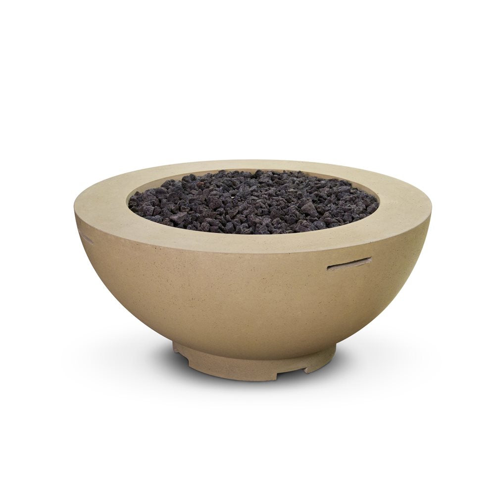 American Fyre Designs 48-Inch Round Propane Fire Bowl in White Aspen - 731-WA-11-M6PC - image 3