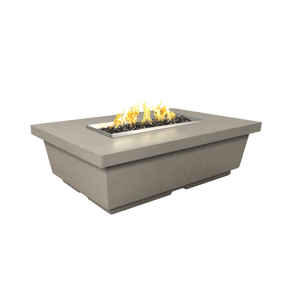American Fyre Designs Contempo 52-Inch Rectangular Propane Fire Table in Black Lava - 783-BA-11-M4PC