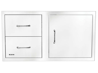 Bull 30-Stainless Steel Access Door & Double Drawer Combo with Reveal - 25890 - Front View