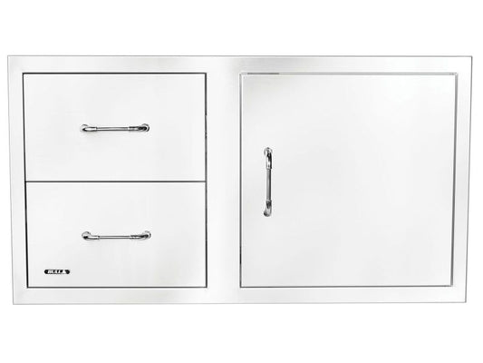 Bull 30-Stainless Steel Access Door & Double Drawer Combo with Reveal - 25890 - Front View