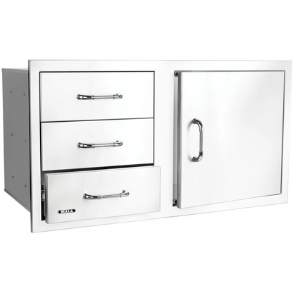 Bull 38" 3 Drawer Door Combo W/Reveal - 25920 - Angled View