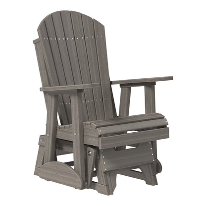 LuxCraft 2′ Adirondack Glider Chair - 2APG - Coastal Gray