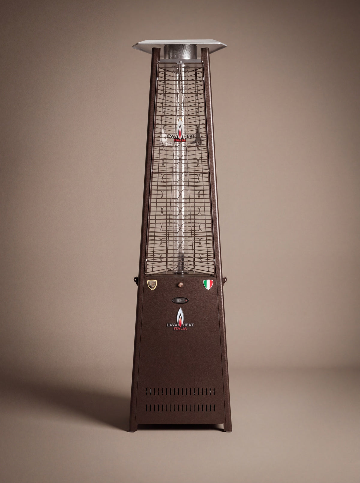 Lava Heat Italia 2G Flame Tower patio heater in Heritage Bronze – product view