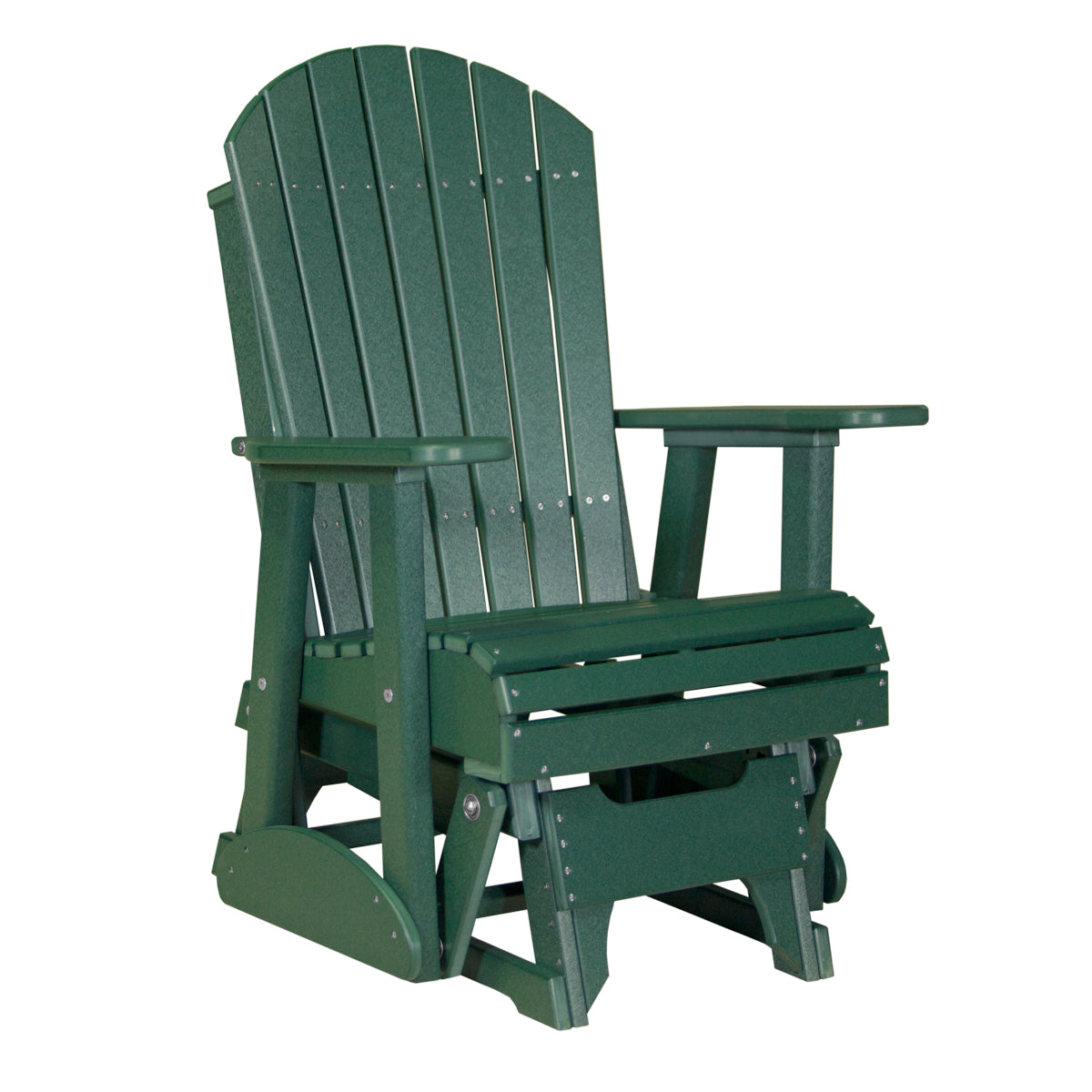 LuxCraft 2′ Adirondack Glider Chair - 2APG - Green