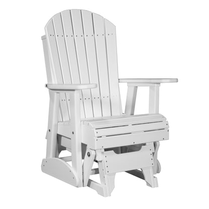 LuxCraft 2′ Adirondack Glider Chair - 2APG - White