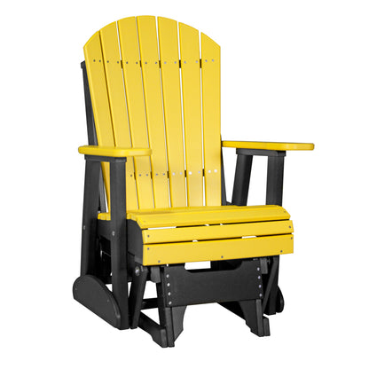 LuxCraft 2′ Adirondack Glider Chair - 2APG - Yellow / Black