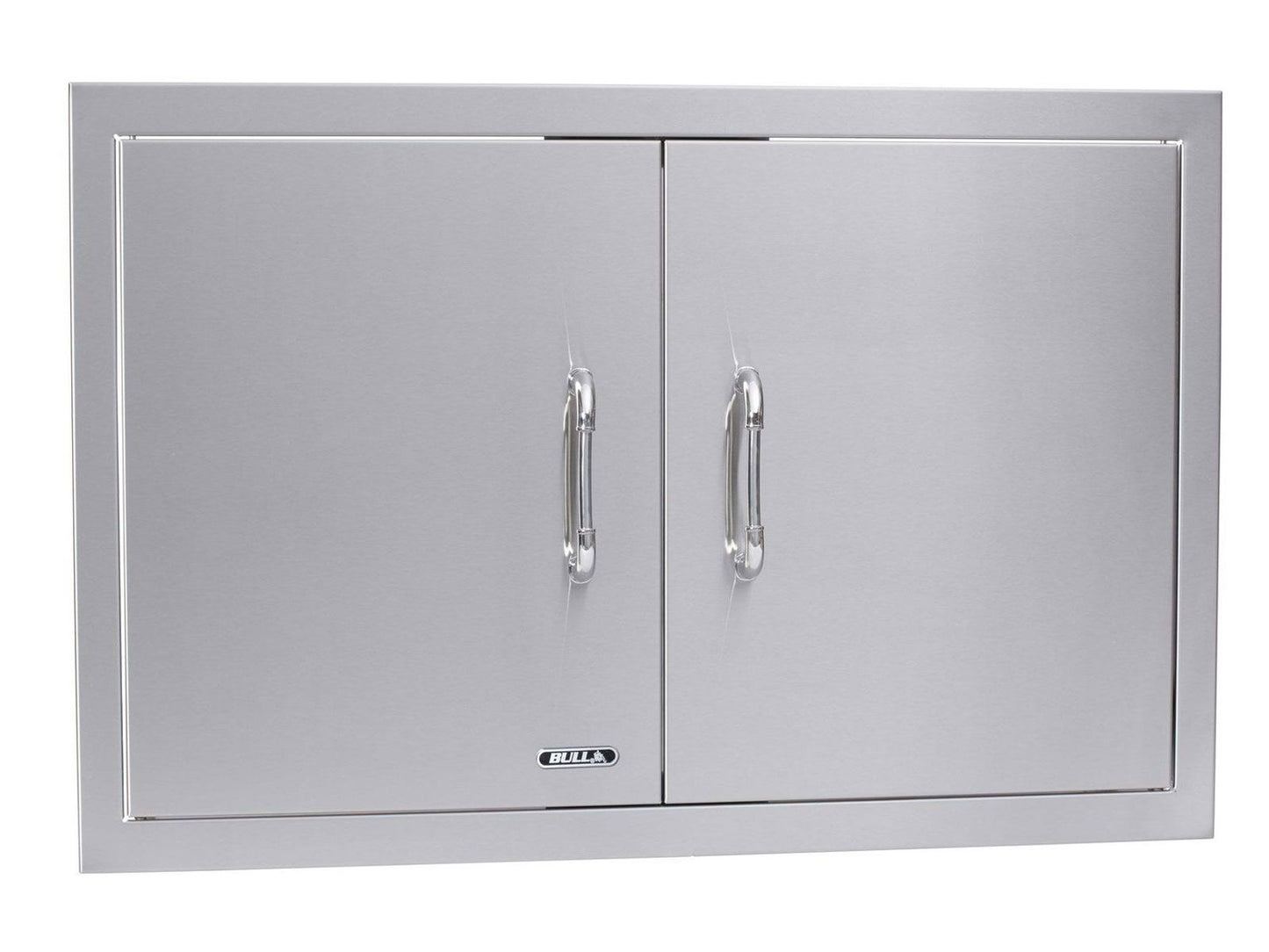 Bull 30-Inch Stainless Steel Double Access Door with Reveal - 33580 Angled Perspective