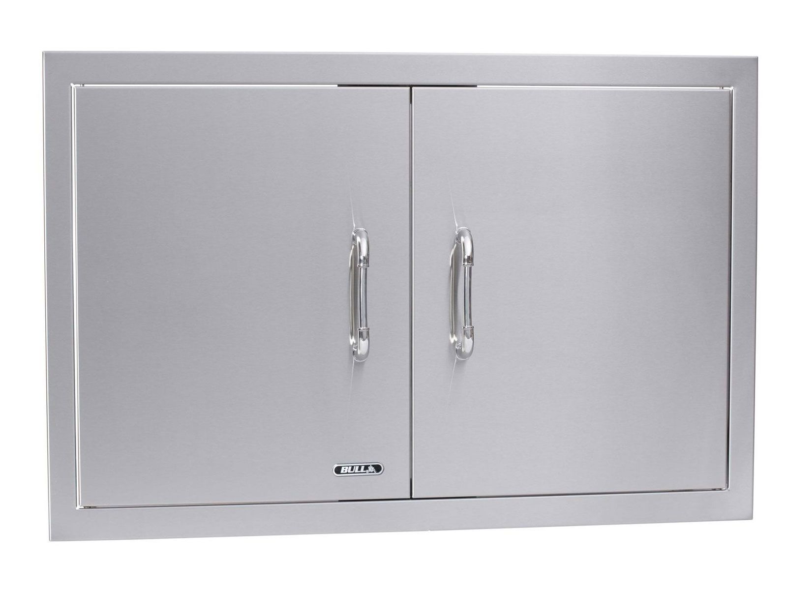 Bull 30-Inch Stainless Steel Double Access Door with Reveal - 33580 Angled Perspective