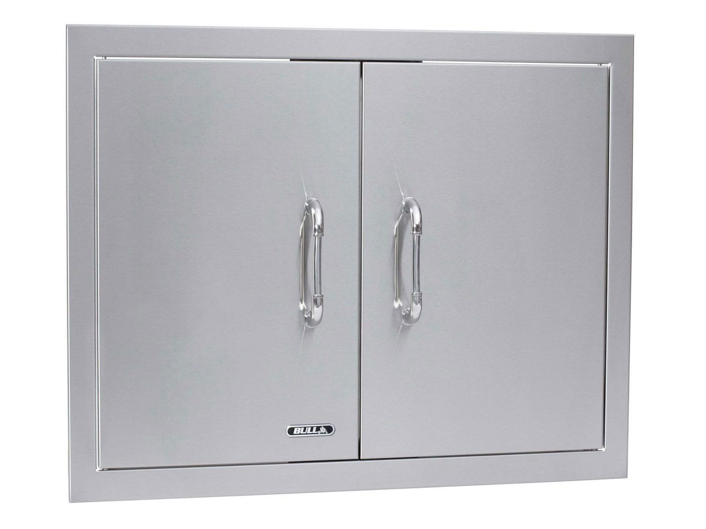 Bull 25-Inch Stainless Steel Double Access Door with Reveal - 33590 Angled Perspective