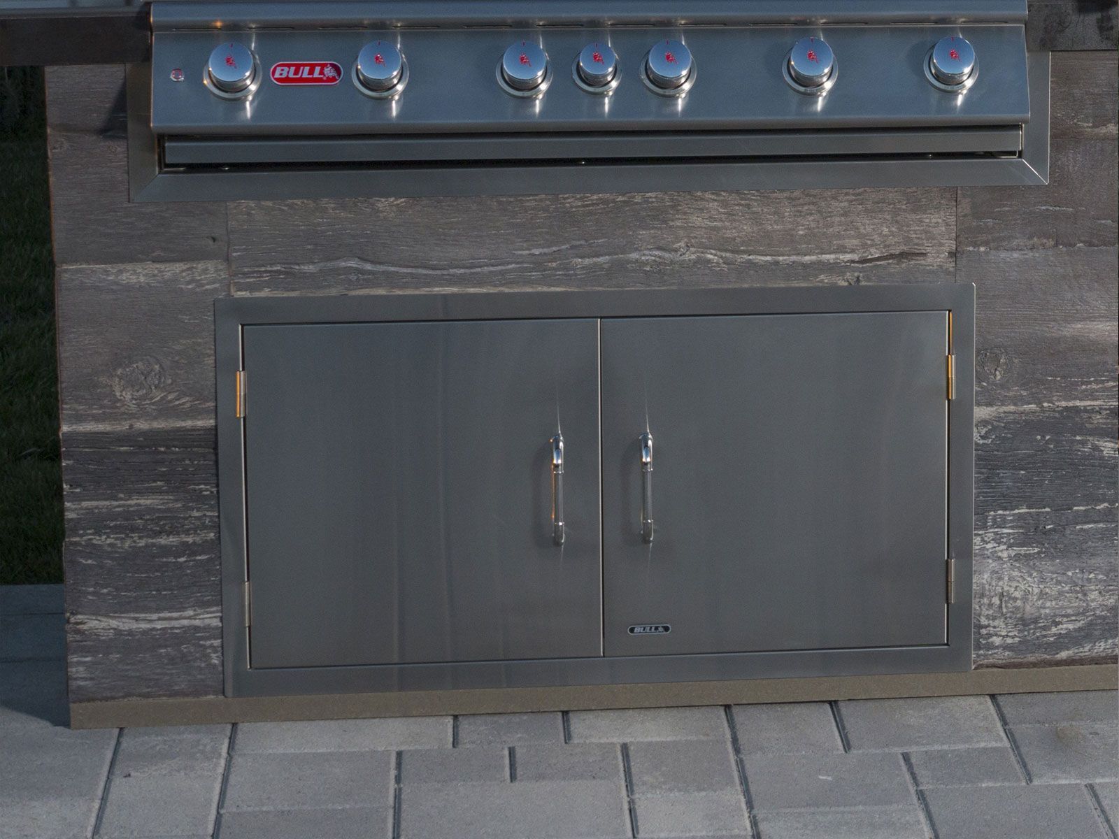 Bull 38-Inch Stainless Steel Double Access Door with Reveal - 34020 Installed