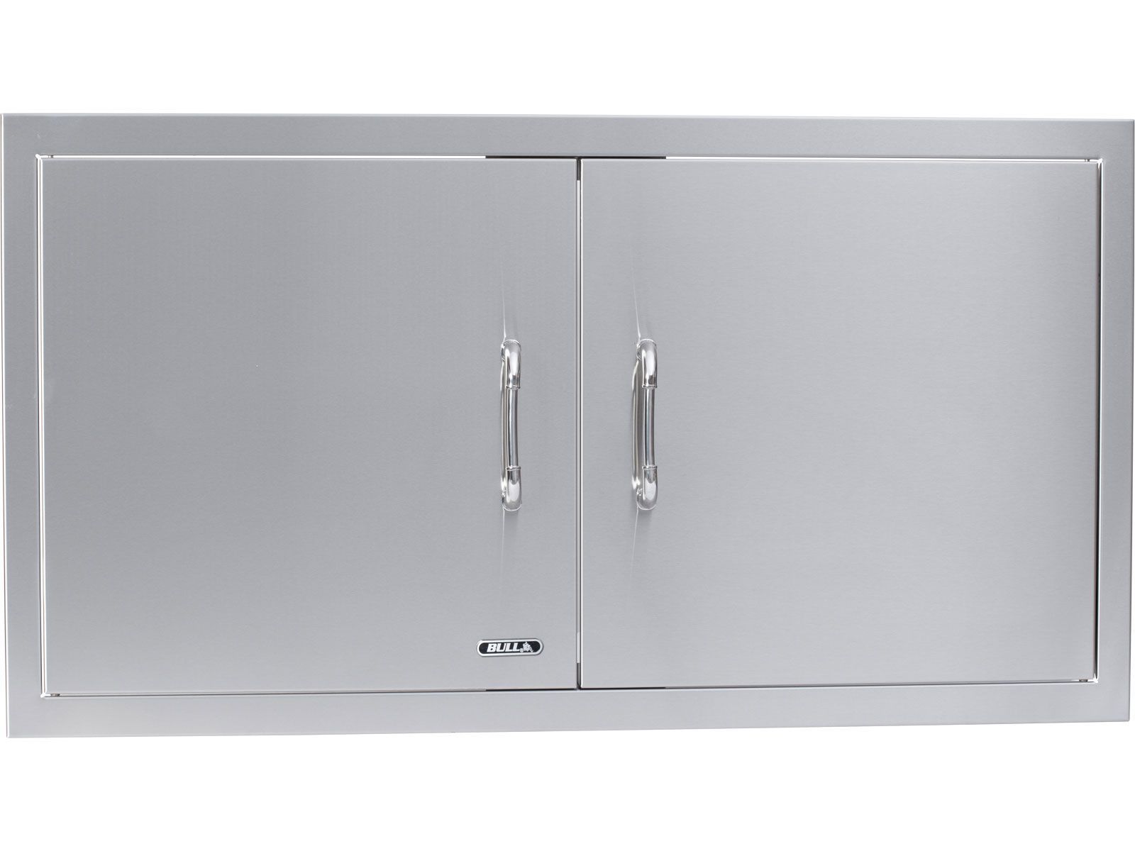 Bull 38-Inch Stainless Steel Double Access Door with Reveal - 34020 Angled Perspective