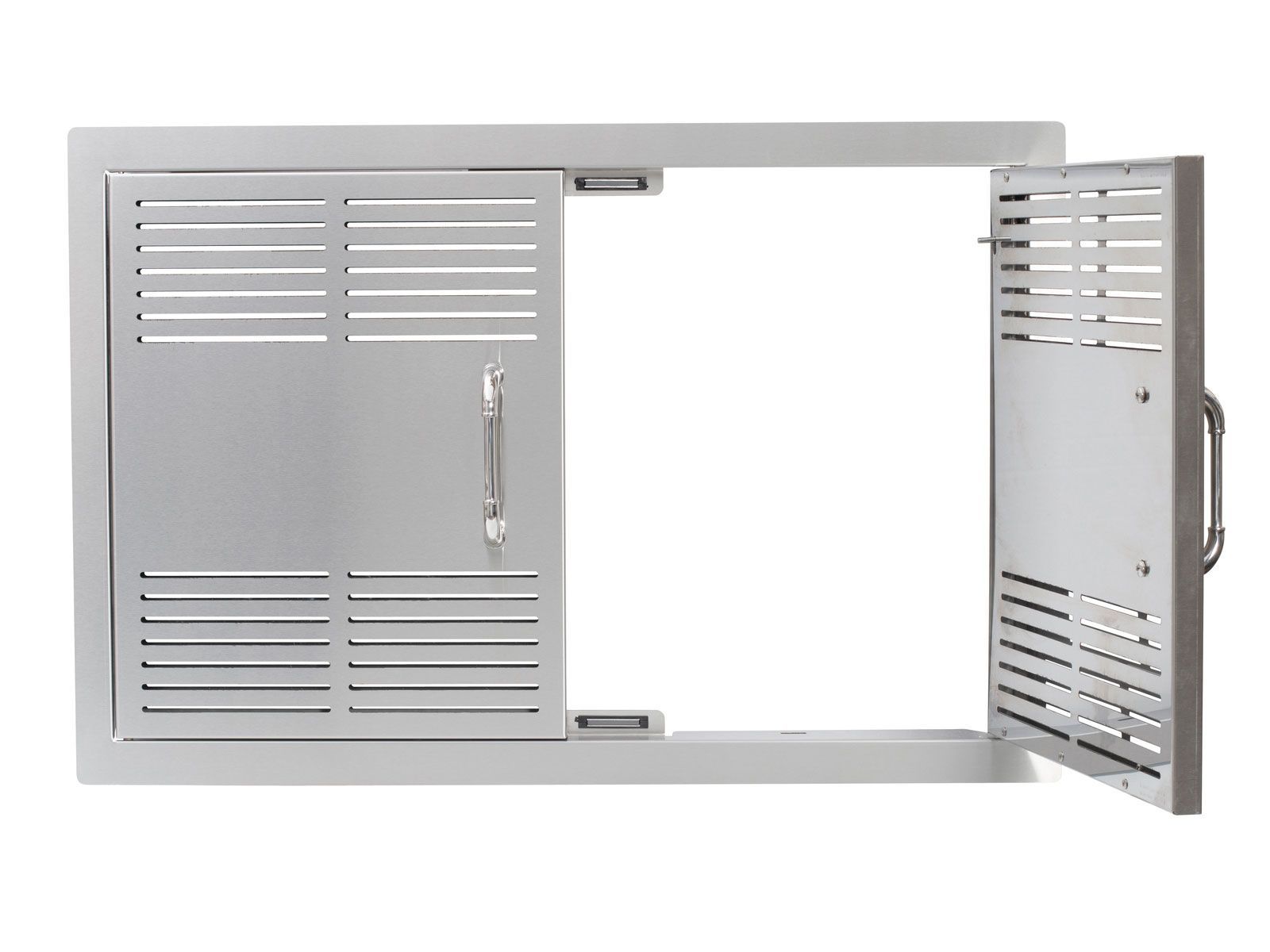 Bull 30-Inch Vented Stainless Steel Double Access Doors with Reveal - 45580 - Door Opened