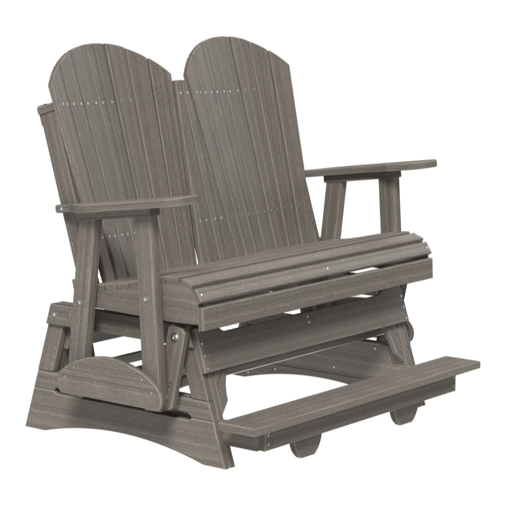 LuxCraft 4′ Adirondack Balcony Glider - 4APBAG - Coastal Gray