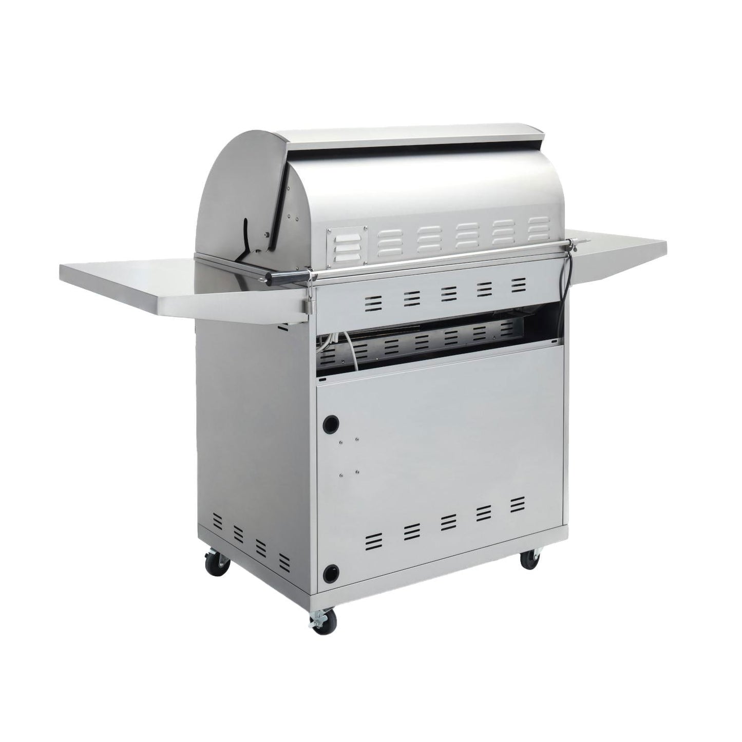 Blaze BLZ-3PRO Professional LUX 34-Inch 3-Burner Gas Grill With Rear Infrared Burner - Rear View