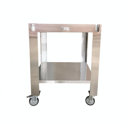 WPPO Stainless Steel Cart for Karma 42-in Wood Fired Pizza Oven -WKCT-3S - White Background