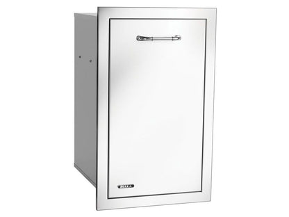 Bull Grills 16-Inch Stainless Steel Narrow Trash/Recycle Drawer with Reveal - 56960 - Angled View