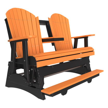 LuxCraft 5′ Adirondack Balcony Glider - 5APBAG - Tangerine / Black