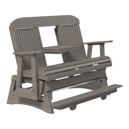 LuxCraft 5′ Classic Balcony Glider - 5CPBAG - Coastal Gray