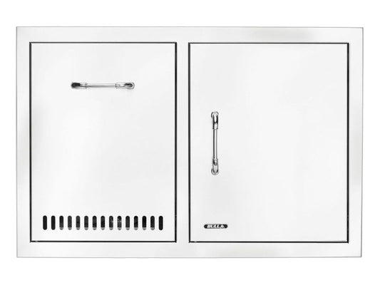 Bull 32-Stainless Steel Access Door & Propane Drawer Combo with Reveal - 65790 - Front View