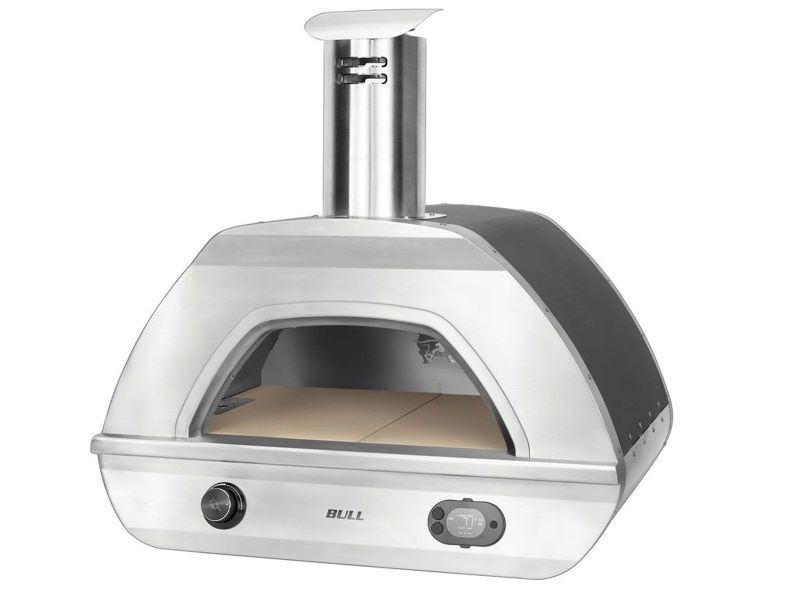 Bull Duel Fuel Gas and Wood-Fired Countertop Pizza Oven - 695