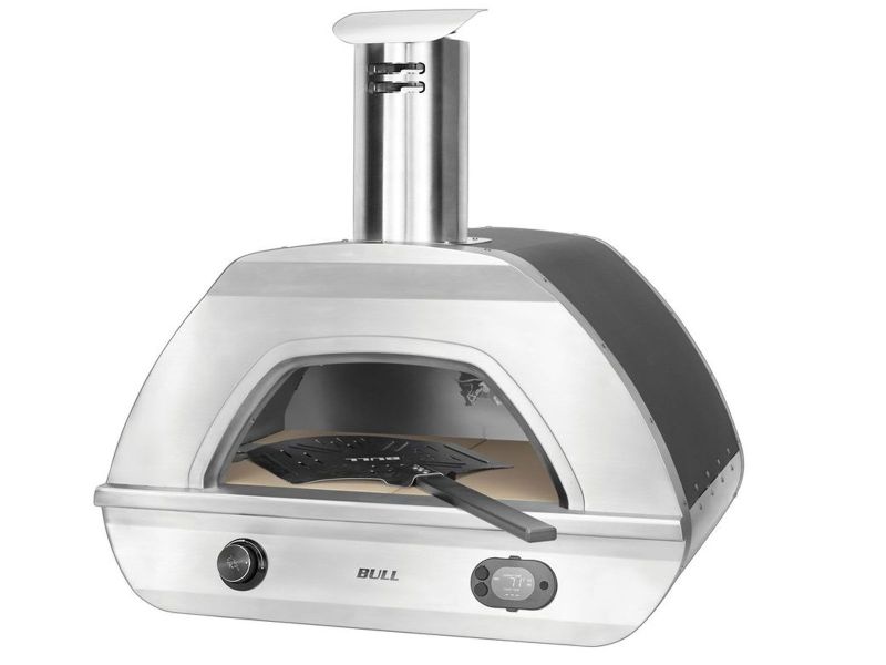 Bull Duel Fuel Gas and Wood-Fired Countertop Pizza Oven - 695