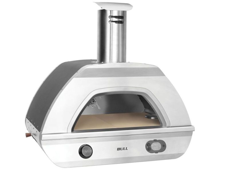 Bull Duel Fuel Gas and Wood-Fired Countertop Pizza Oven - 695