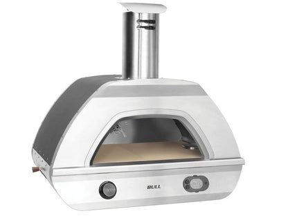 Bull Duel Fuel Gas and Wood-Fired Countertop Pizza Oven - 695