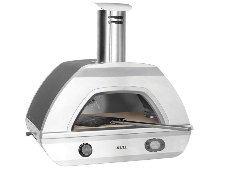 Bull Duel Fuel Gas and Wood-Fired Countertop Pizza Oven - 695