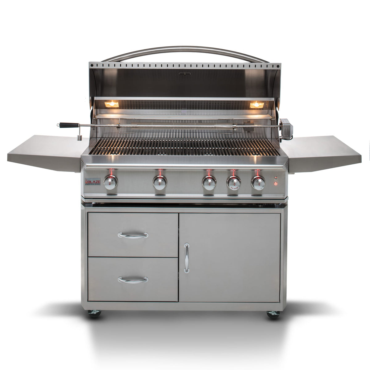 Blaze Professional LUX 44-Inch 4-Burner Built-In Gas Grill With Rear Infrared Burner - BLZ-4PRO + BLZ-4PRO-CART-LTSC, view 4