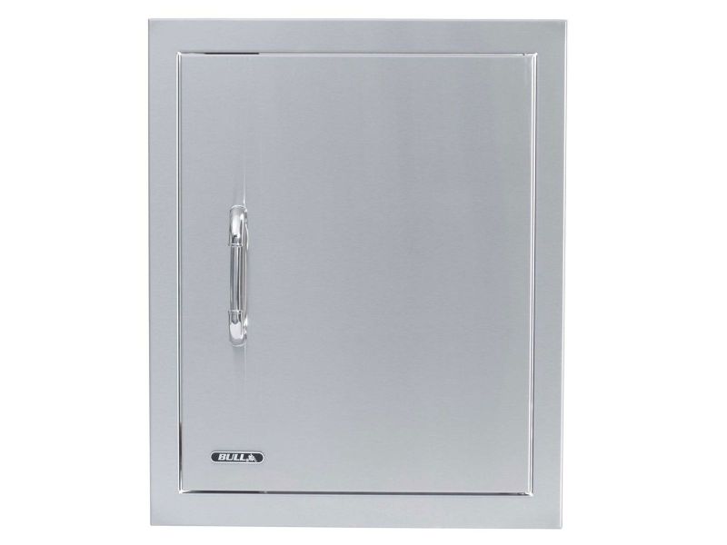 Bull 18-Inch Right Hinged Stainless Steel Single Vertical Access Door with Reveal - 89995 Front View