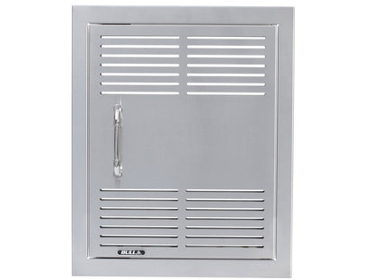 Bull 18-Inch Vented Stainless Steel Single Vertical Access Door with Reveal - 90000 - Front View