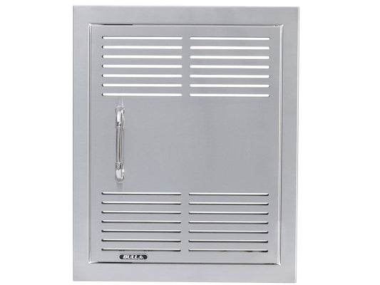 Bull 18-Inch Vented Stainless Steel Single Vertical Access Door with Reveal - 90000 - Front View