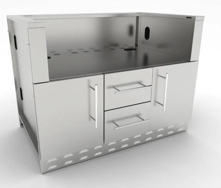 Sunstone 46″ Charcoal Grill Base Cabinet – SAC46CGDC - Angled View