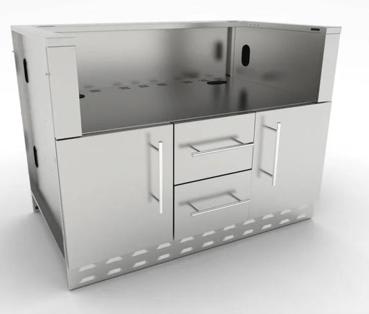 Sunstone 46″ Charcoal Grill Base Cabinet – SAC46CGDC - Angled View