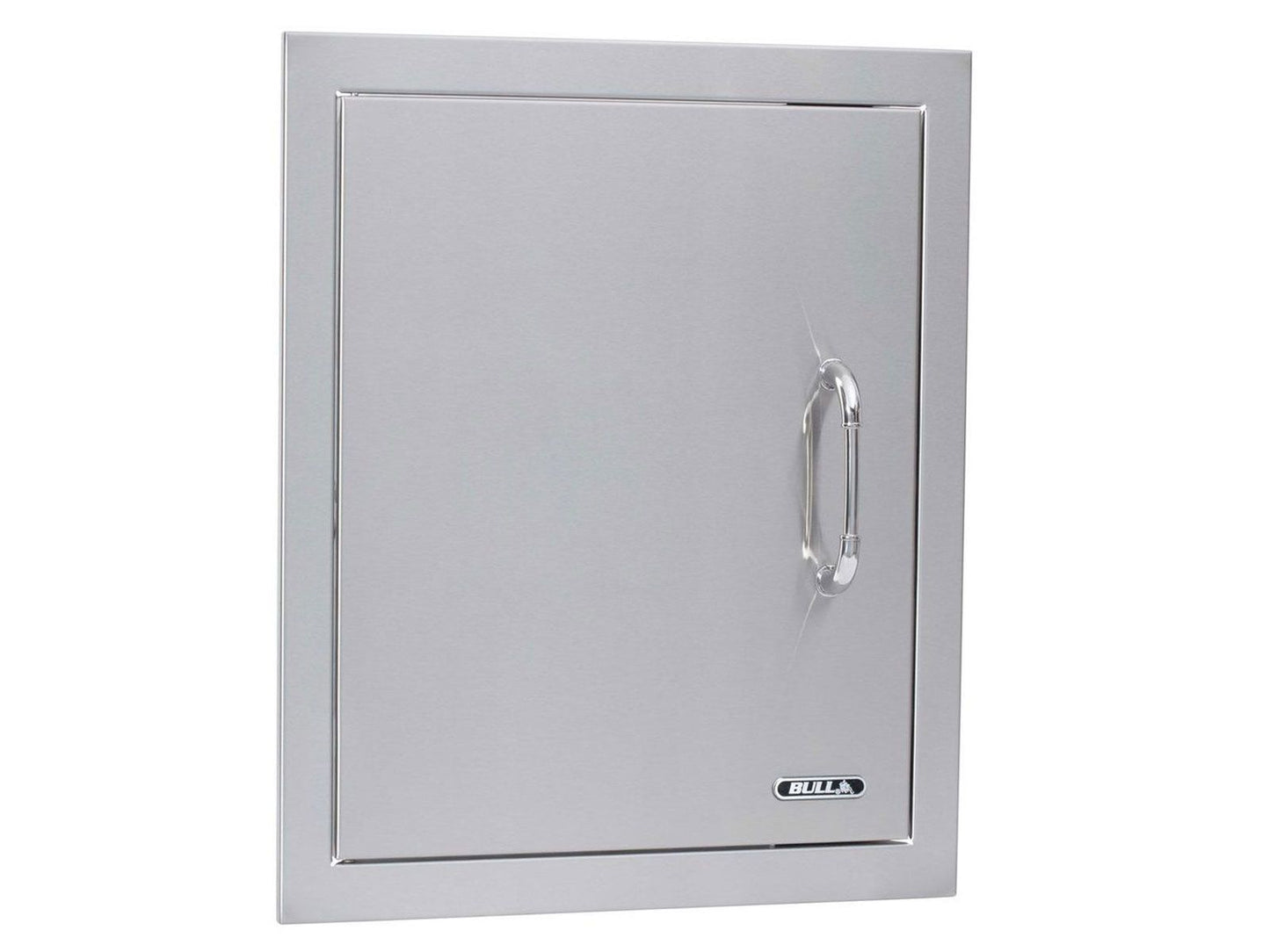 Bull 18-Inch Left Hinged Stainless Steel Single Vertical Access Door with Reveal - 98560 - Angled Perspective