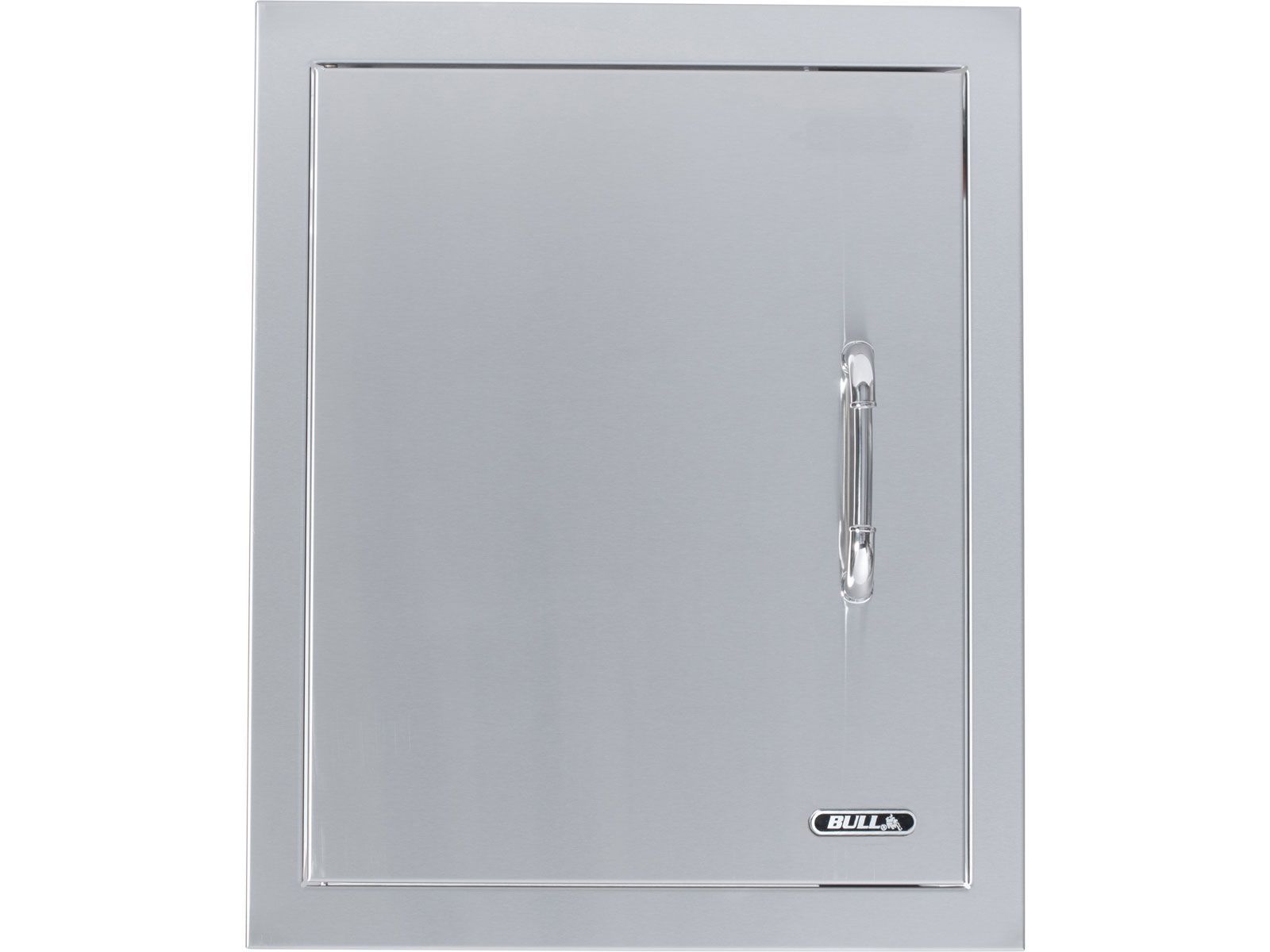 Bull 18-Inch Left Hinged Stainless Steel Single Vertical Access Door with Reveal - 98560 - Front View