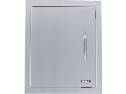 Bull 18-Inch Left Hinged Stainless Steel Single Vertical Access Door with Reveal - 98560 - Front View