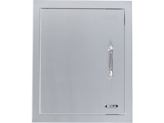 Bull 18-Inch Left Hinged Stainless Steel Single Vertical Access Door with Reveal - 98560 - Front View