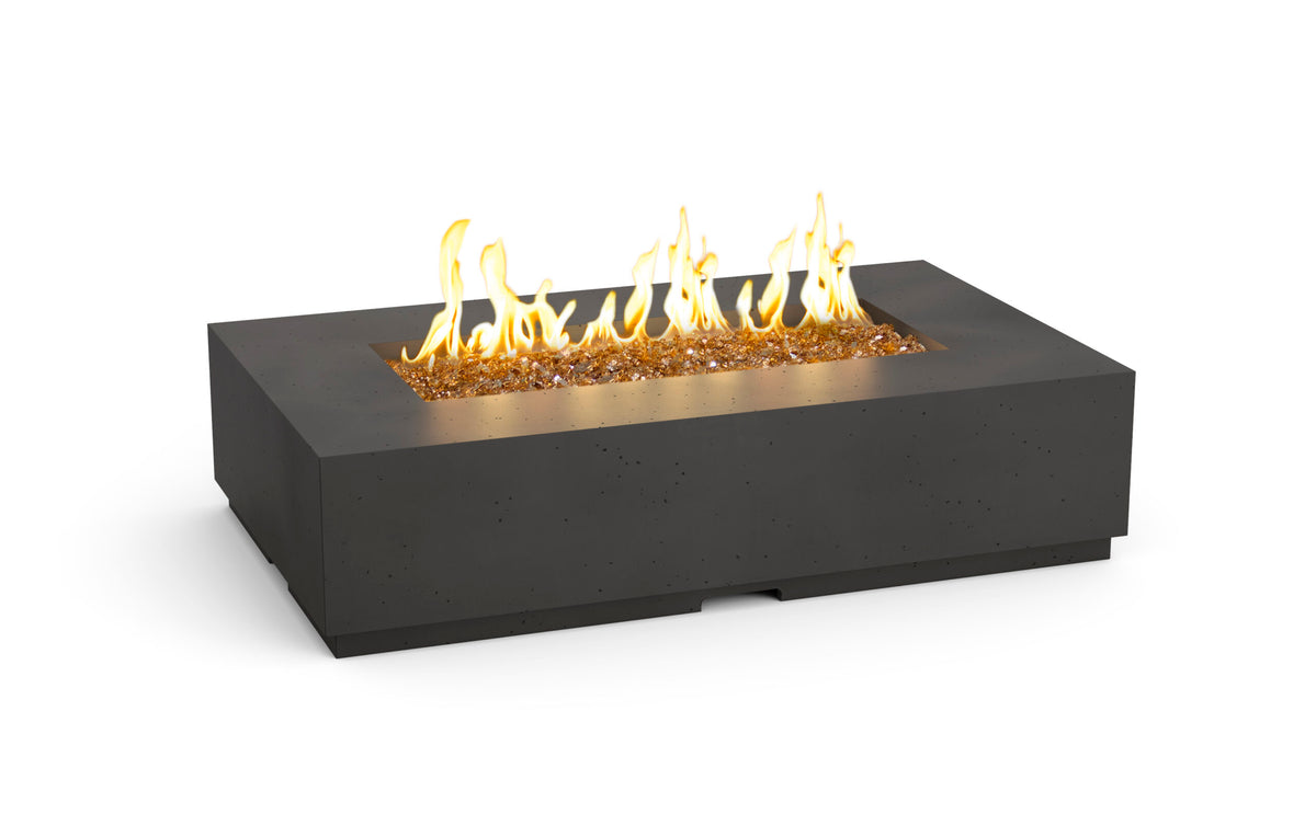 American Fyre Designs Legend Natural Gas Fire Table with Fyre Starter Ignition in Black Lava - 581-BA-11-H7NC