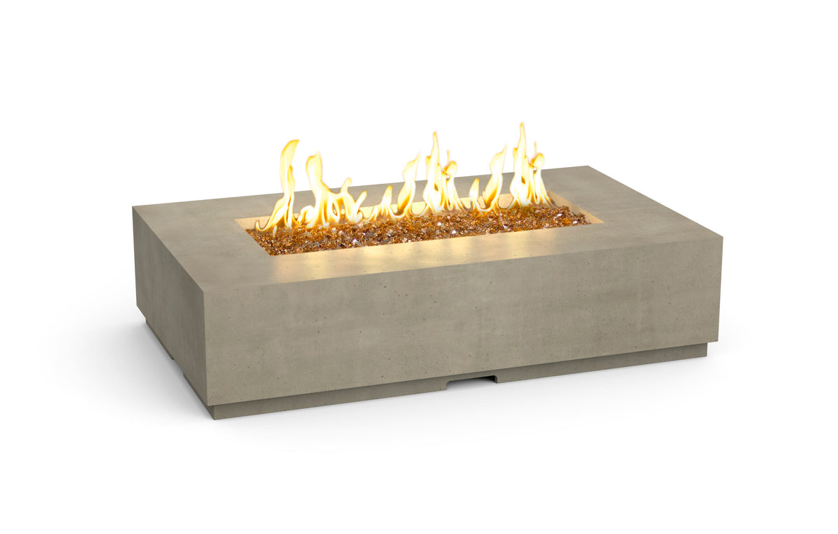 American Fyre Designs Legend Propane Fire Table in Smoke - 581-SM-11-M7PC