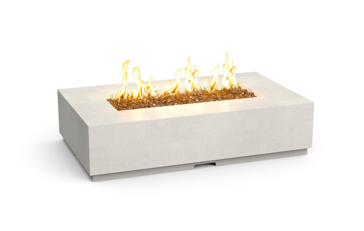 American Fyre Designs Legend Propane Fire Table in White Aspen - 581-WA-11-M7PC